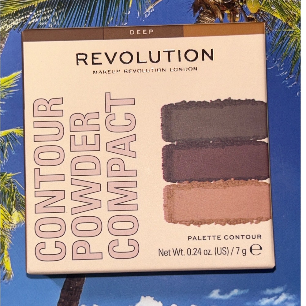 Revolution Contour Powder Compact Palette Face Highlight Shade Deep